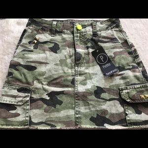 Camo Cargo skirt with added detail